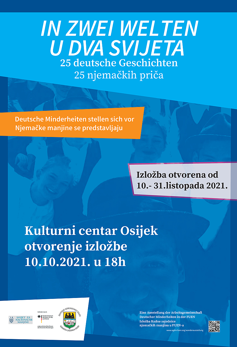 Otvaramo izložbu  "U DVA SVIJETA - 25 NJEMAČKIH PRIČA"  Njemačke zajednice u Osijeku!