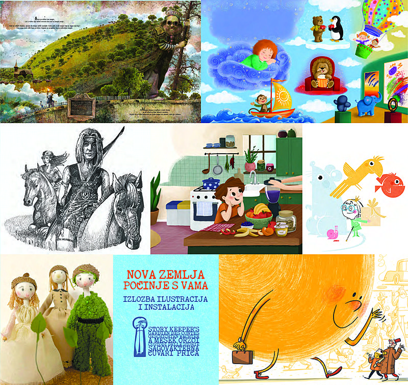 "ČUVARI PRIČA" na OLJK-u: Izložba ilustracija i instalacija vodećih hrvatskih i inozemnih ilustratora slikovnica 