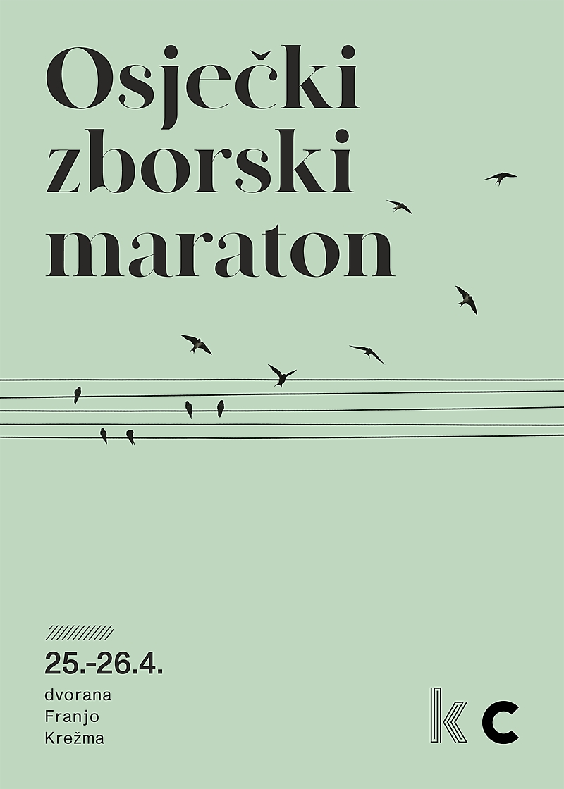 25.-26.4. Zbog Dana žalosti OTKAZAN Osječki zborski maraton