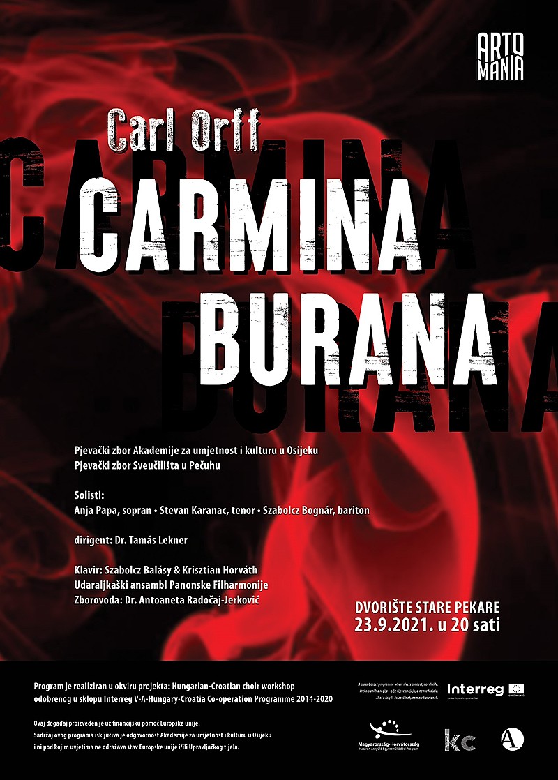 Izvedba glasovite  CARMINE BURANE u dvorištu Stare Pekare